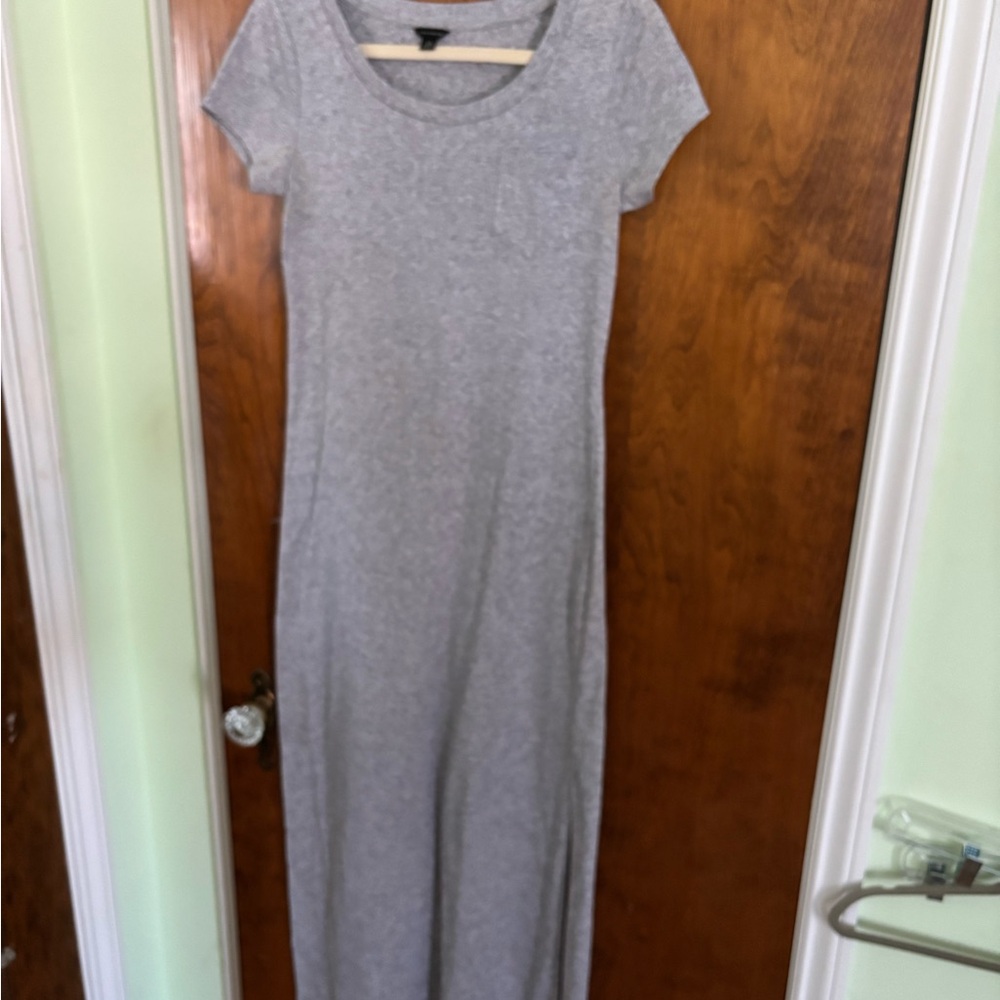 Ann Taylor Gray Maxi Dress